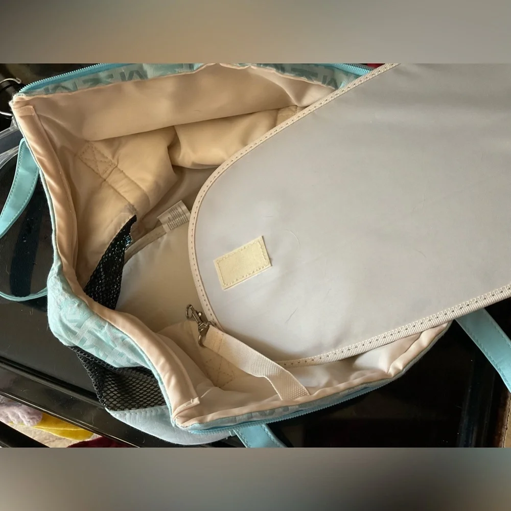 Union Rich:KK pack & paw pet carrier bag for small dogs with handles teal color